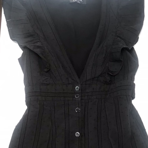 Lulu's Plunging V-Neck Ruffle Trim Dress size M - Picture 4 of 15